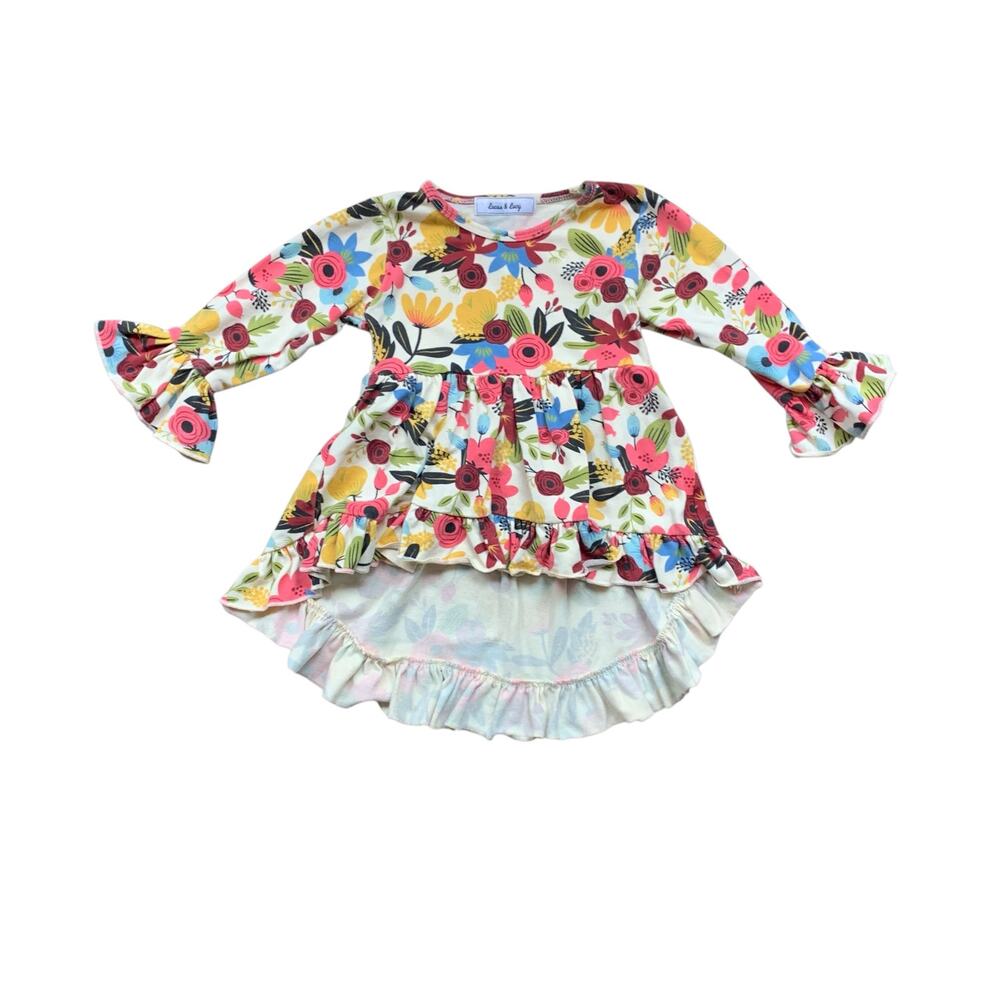 Lucas & Lucy Floral Ruffle Hem Tunic